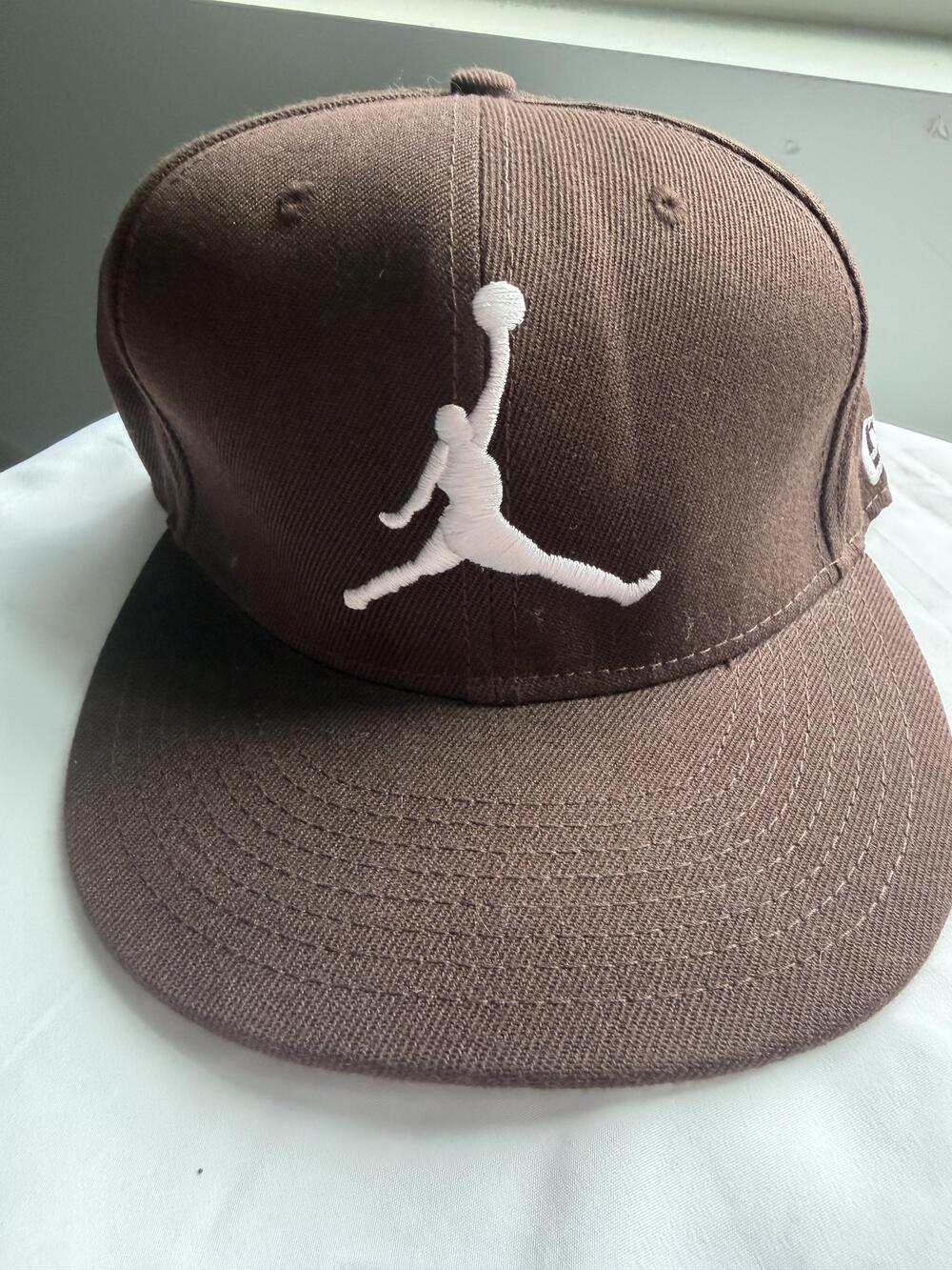 Silhouette Logo Hat Cap Fitted Mens 7 1/8 Brown MLB Baseball 59FIFTY New Era